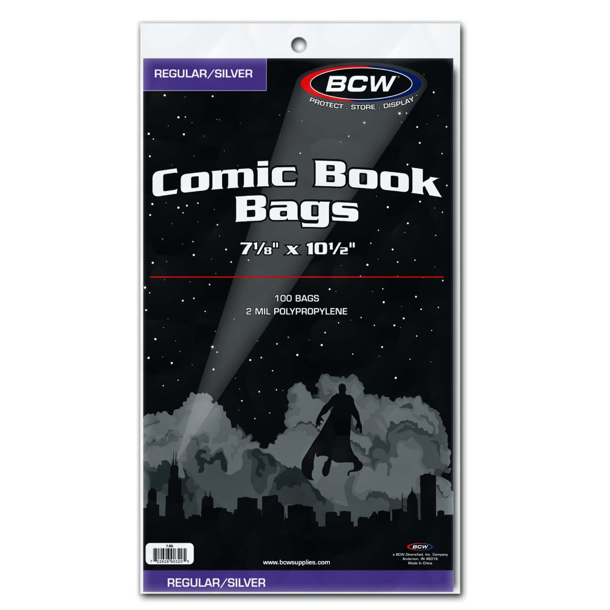 BCW Silver/Regular Comic Bags PACK