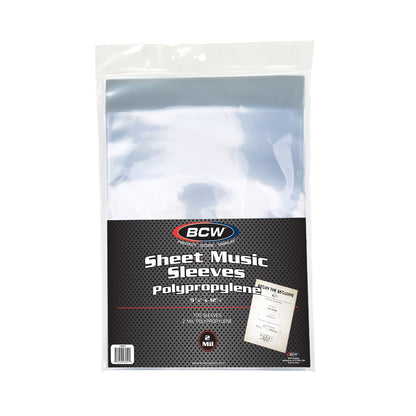 BCW Sheet Music Sleeves PACK