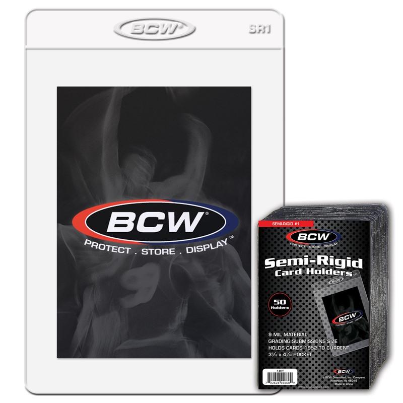 BCW Semi-Rigid Card Holder #1 PACK