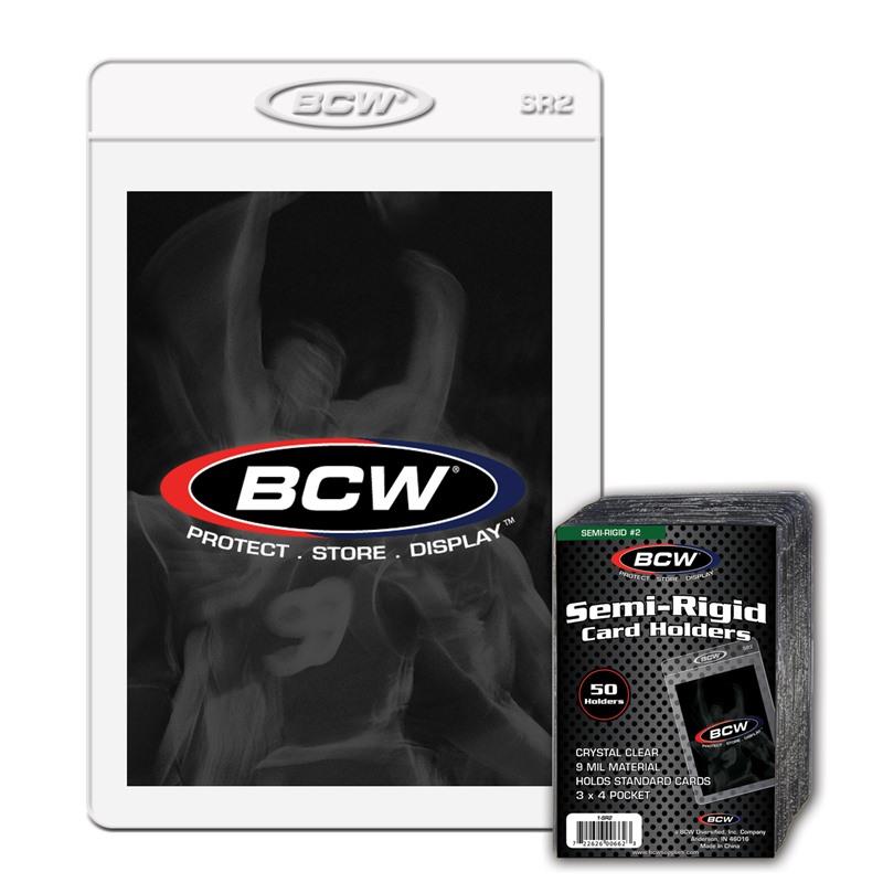 BCW Semi-Rigid Card Holder #2 PACK