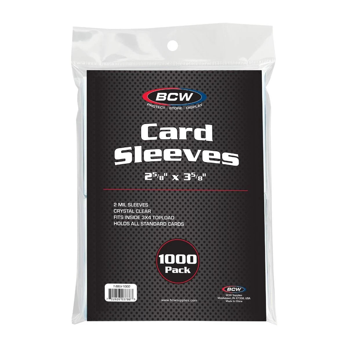 BCW Standard Card Sleeves - 1000 Pack