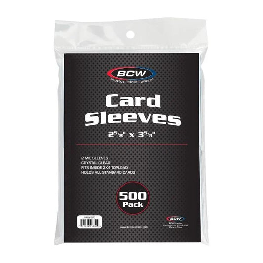 BCW Standard Card Sleeves - 500 Pack