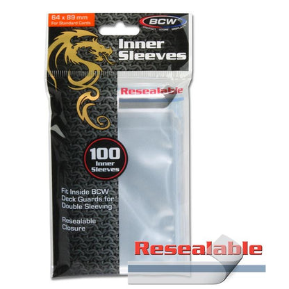 BCW Resealable Inner Sleeves PACK