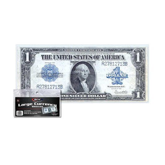 BCW Currency Sleeves - Large Bill PACK