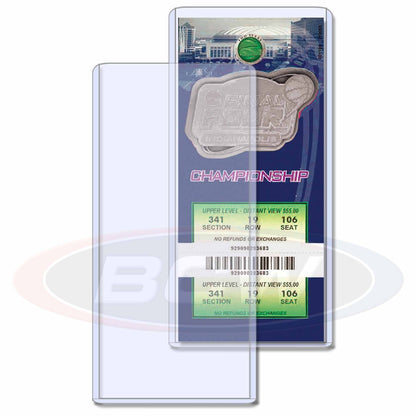 BCW 3x7 - Ticket Topload Holder PACK