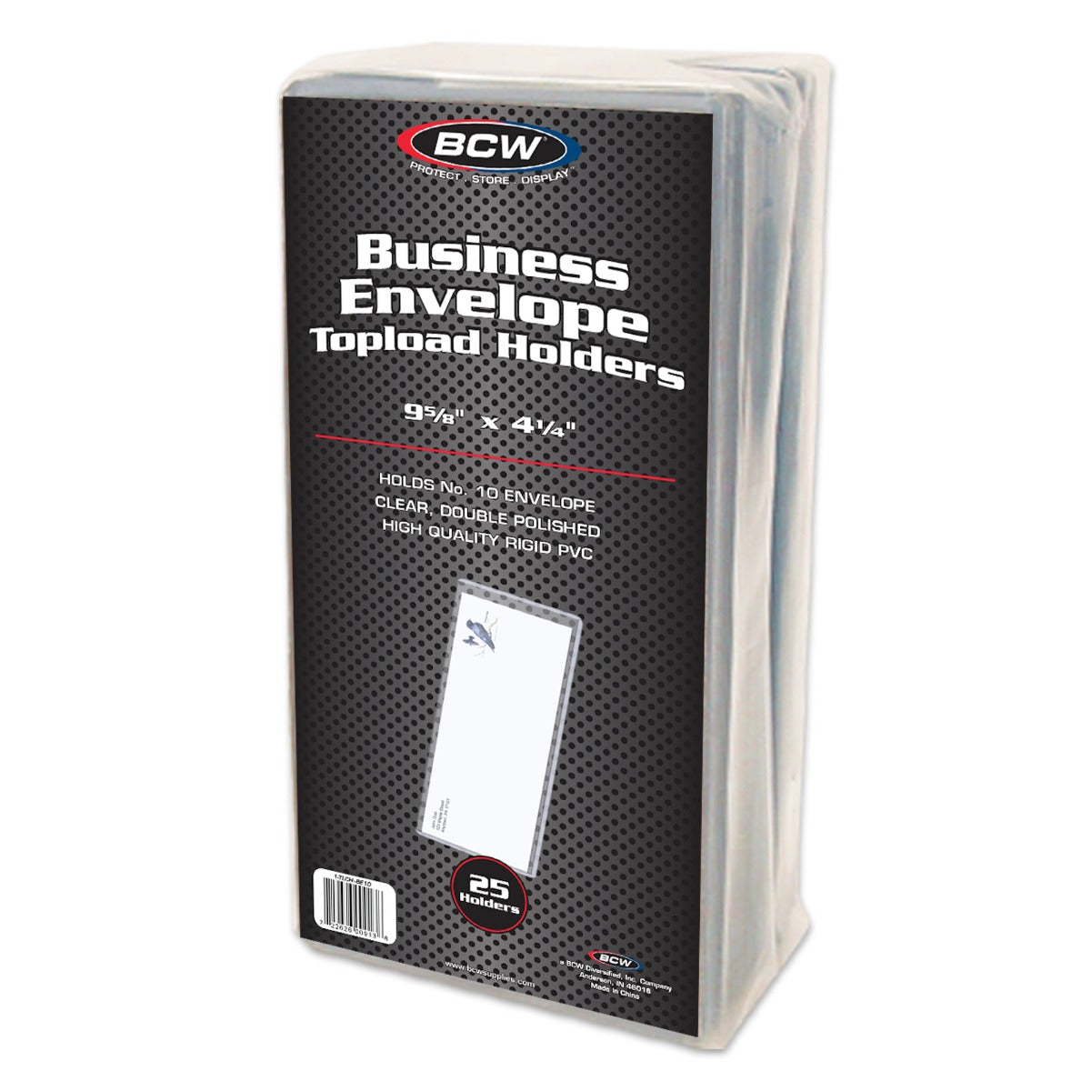 BCW Business Envelope #10 Topload Holder PACK