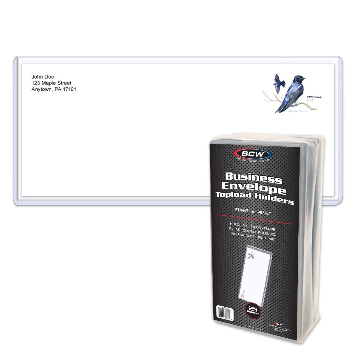 BCW Business Envelope #10 Topload Holder PACK