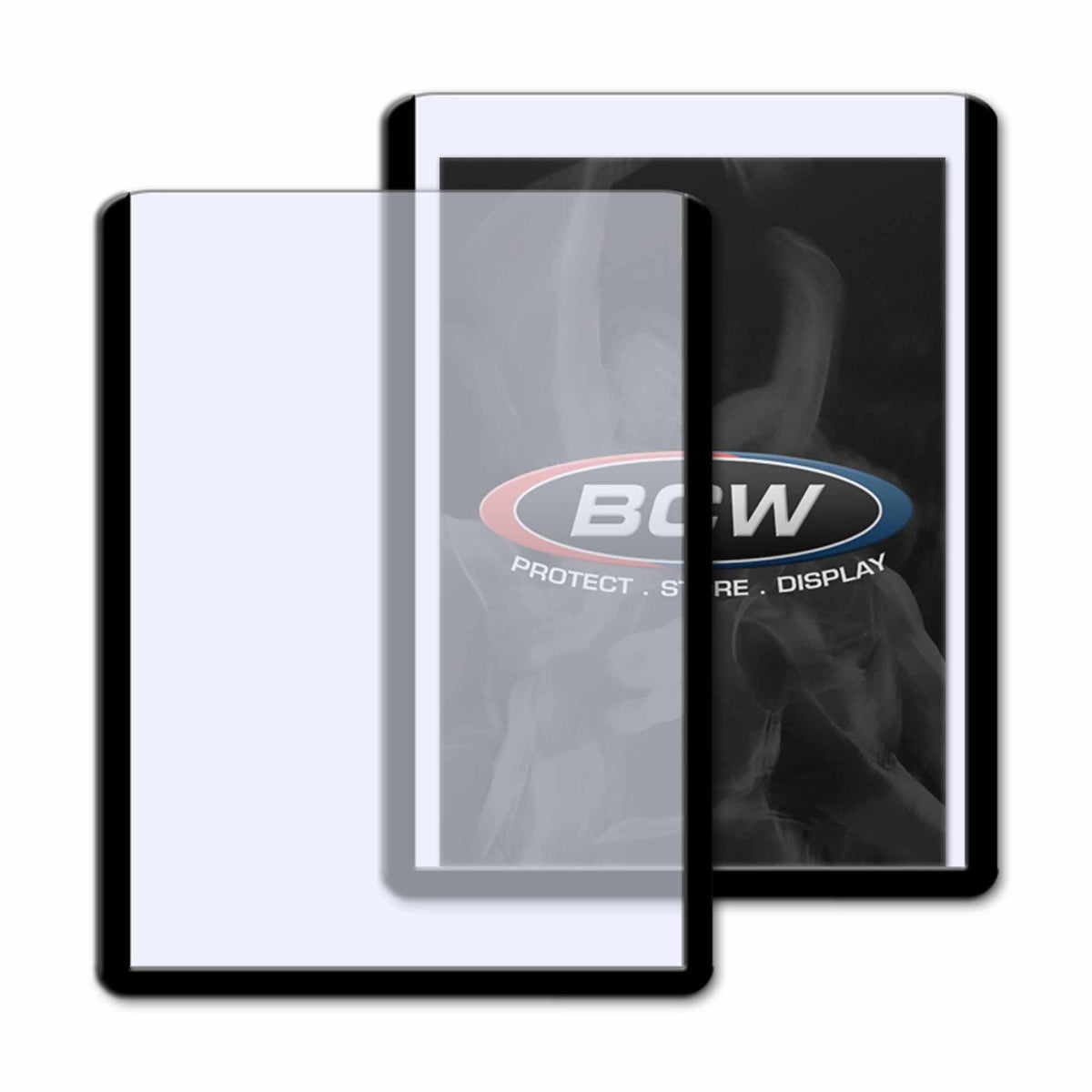 BCW 3x4 Topload Card Holder - Black Border PACK