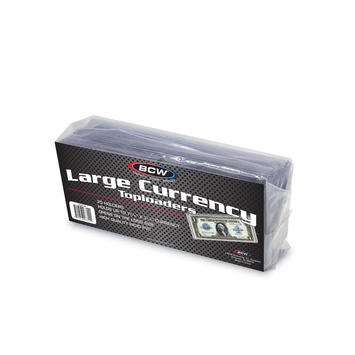 BCW Currency Topload Holder - Large Bill PACK