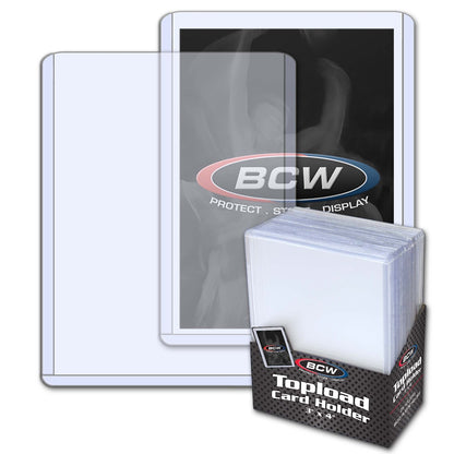 BCW 3x4 Topload Card Holder - Standard PACK