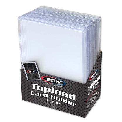 BCW 3x4 Topload Card Holder - Standard PACK