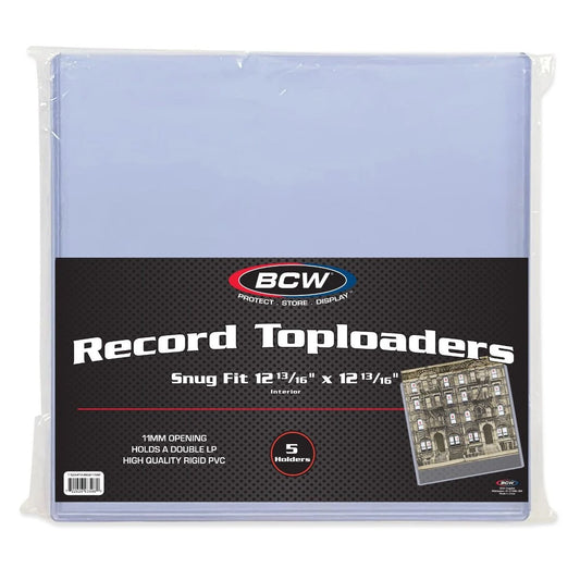 BCW 12-Inch Record Topload Holder Snug Fit - 11MM