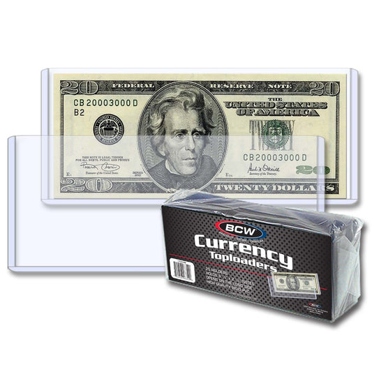 BCW Currency Topload Holder - Regular Bill PACK