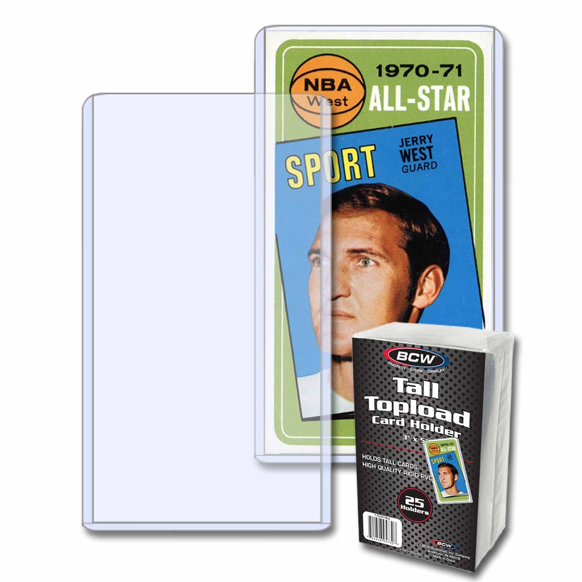 BCW Tall Card Topload Holder PACK