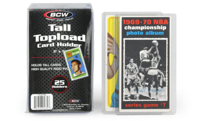 BCW Tall Card Topload Holder PACK