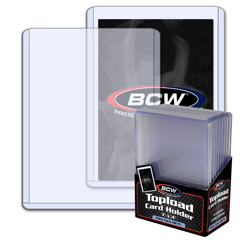 BCW Thick Card Topload Holder - 138 PT. PACK