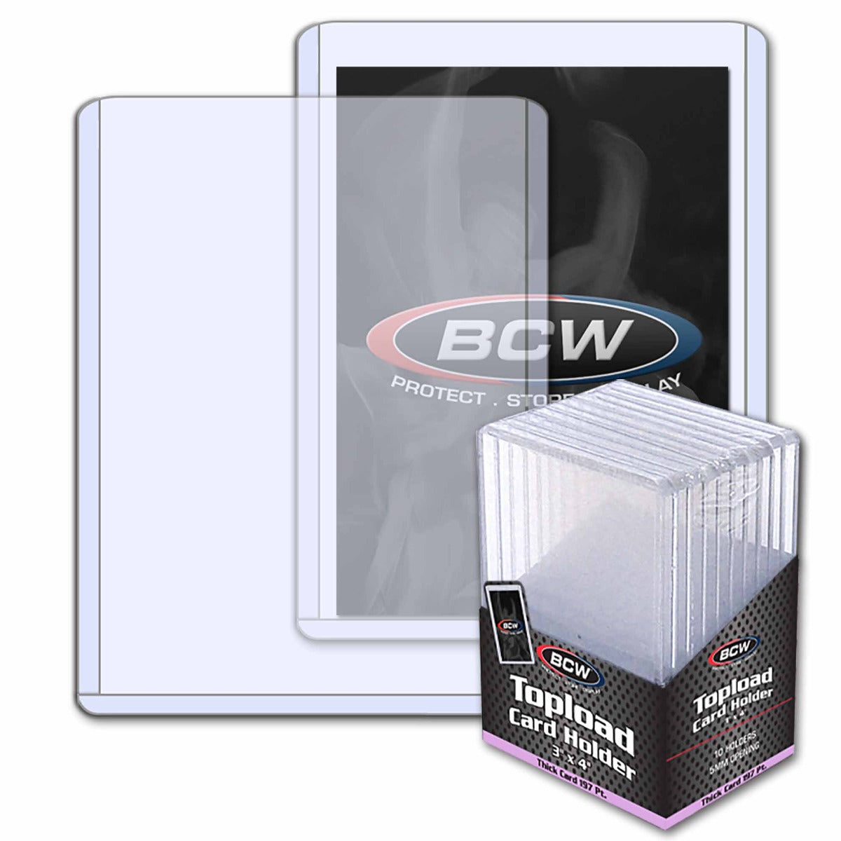 BCW Thick Card Topload Holder - 197 PT. PACK