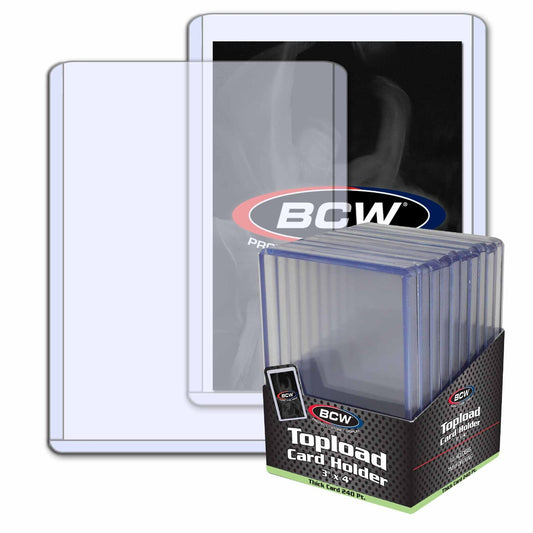 BCW Thick Card Topload Holder - 240 PT. PACK