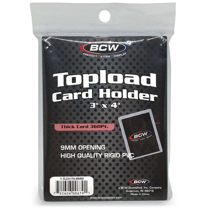 BCW Thick Card Topload Holder - 360 PT. EACH