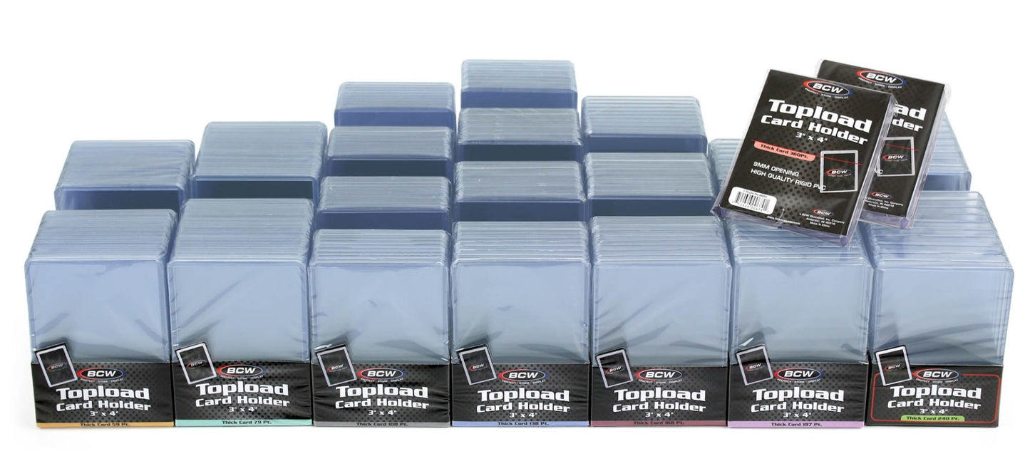 BCW 3x4 Topload Card Holder - Premium PACK