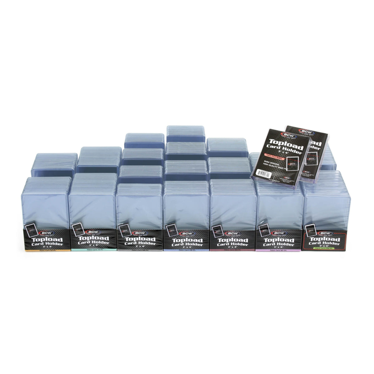 BCW Mixed Case of Thick Card Topload Holders