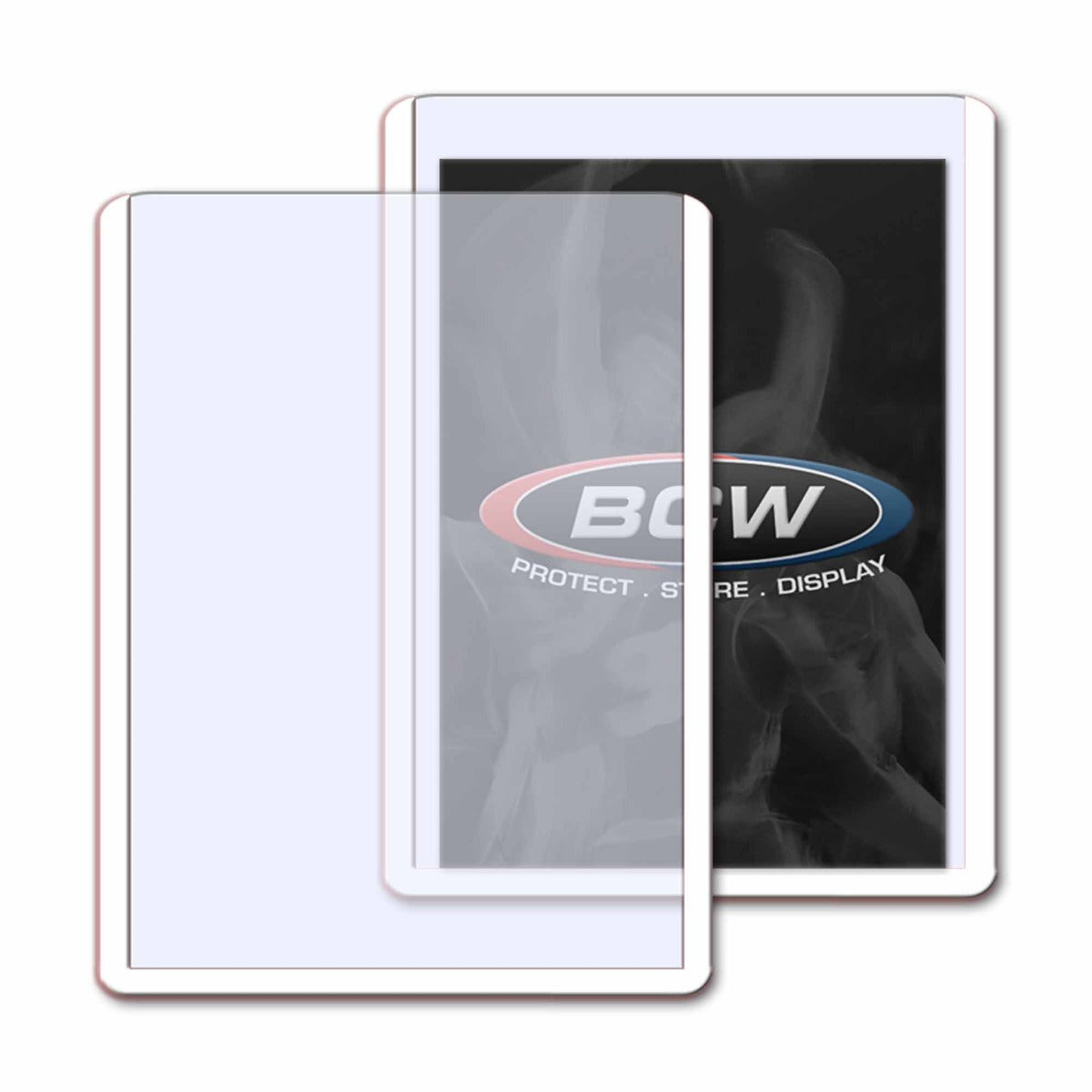 BCW 3x4 Topload Card Holder - White Border PACK