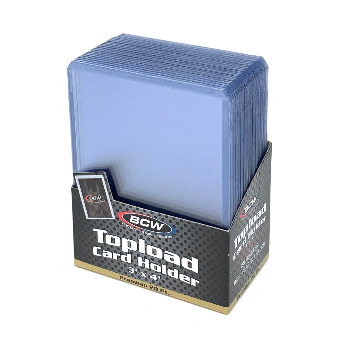 BCW 3x4 Topload Card Holder - Premium PACK