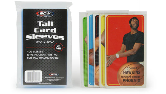 BCW Tall Trading Card Sleeves PACK