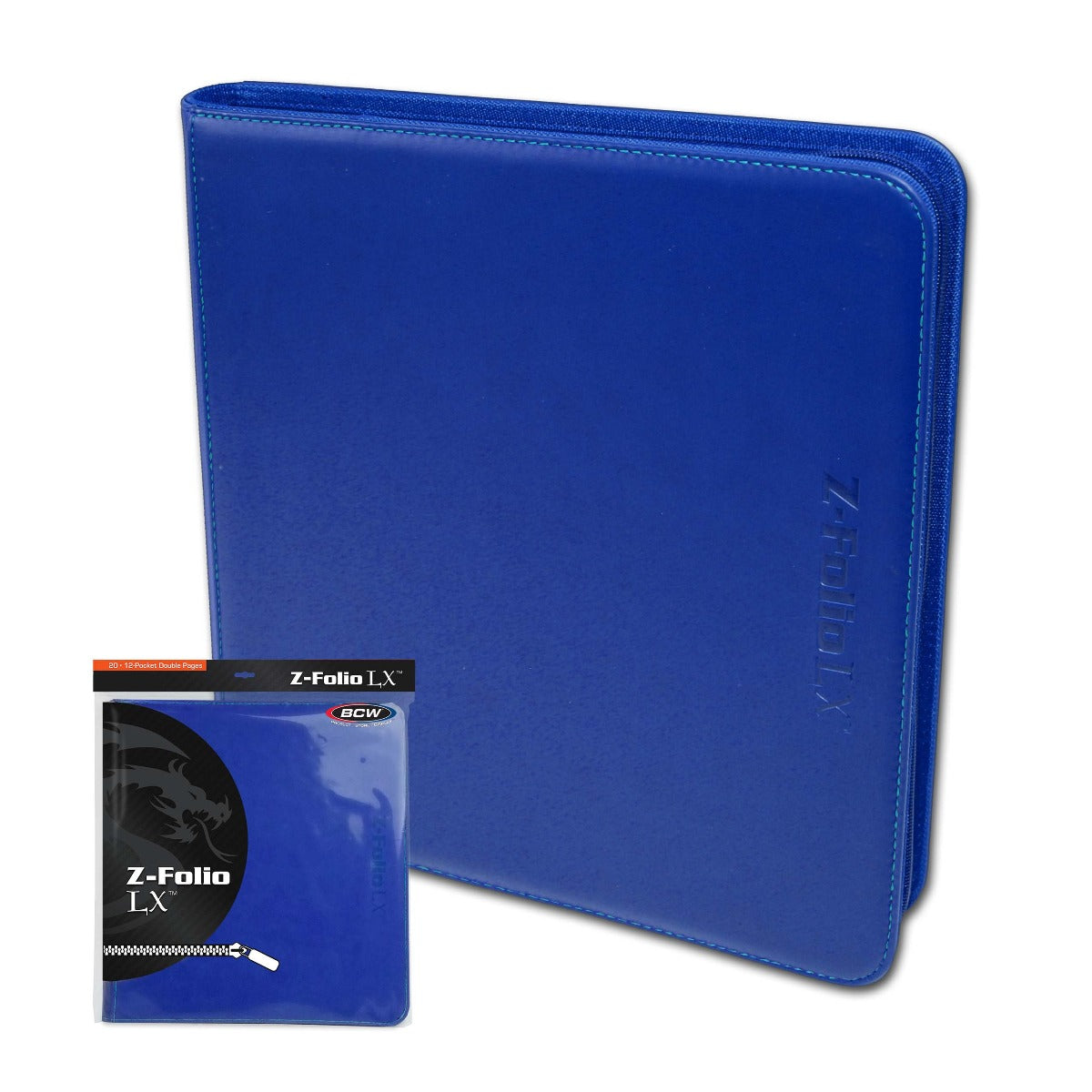 BCW Z-Folio 12-Pocket LX Album - Blue EACH