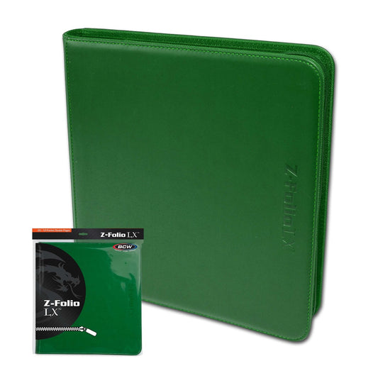 BCW Z-Folio 12-Pocket LX Album - Green EACH