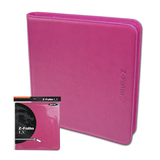 BCW Z-Folio 12-Pocket LX Album - Pink EACH