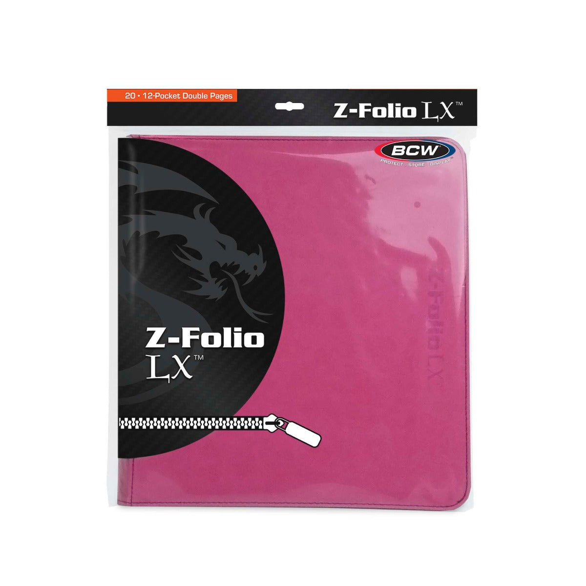 BCW Z-Folio 12-Pocket LX Album - Pink EACH