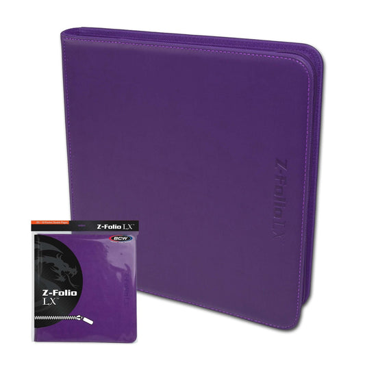 BCW Z-Folio 12-Pocket LX Album - Purple EACH