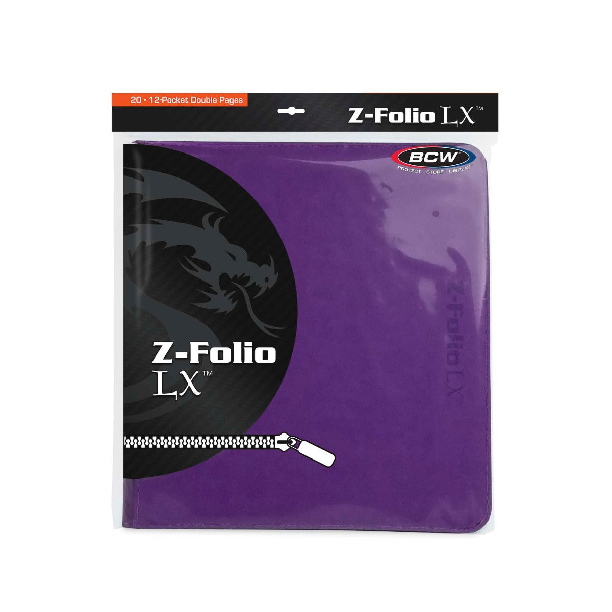 BCW Z-Folio 12-Pocket LX Album - Purple EACH