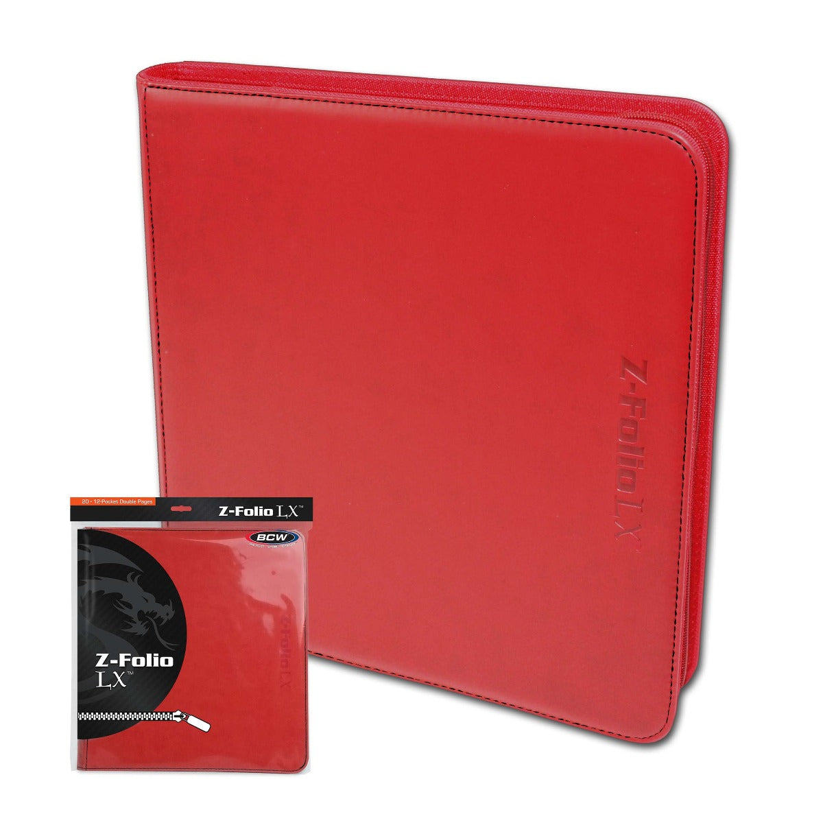 BCW Z-Folio 12-Pocket LX Album - Red EACH