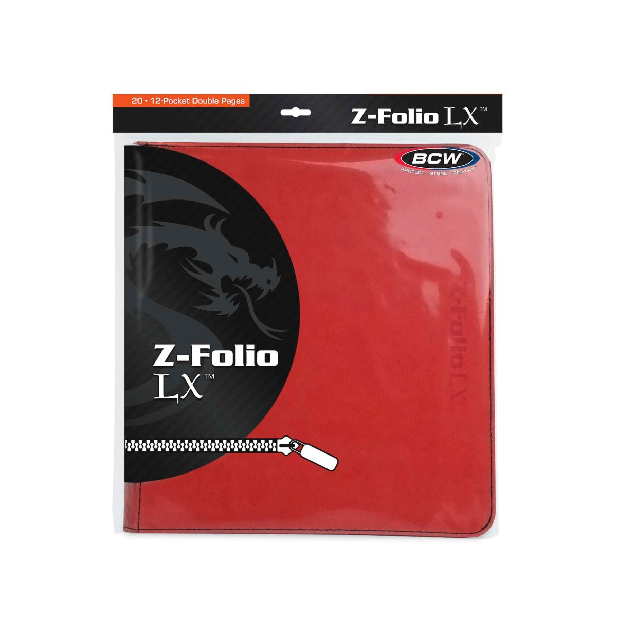 BCW Z-Folio 12-Pocket LX Album - Red EACH