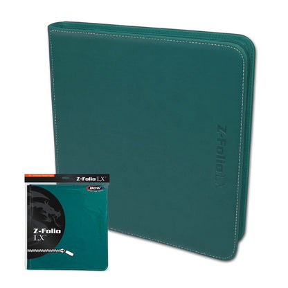 BCW Z-Folio 12-Pocket LX Album - Teal EACH