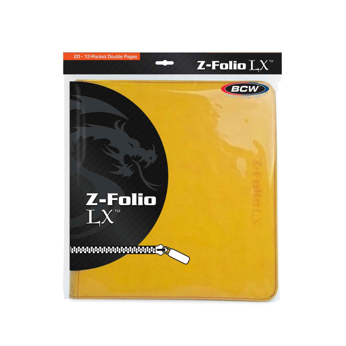 BCW Z-Folio 12-Pocket LX Album - Yellow EACH