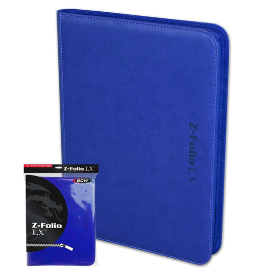 BCW Z-Folio 9-Pocket LX Album - Blue EACH