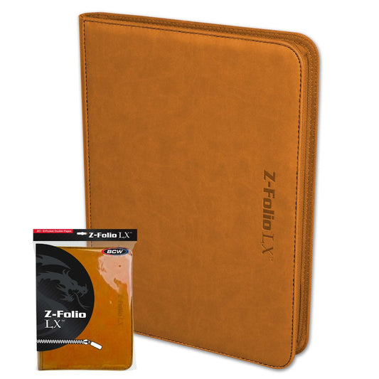 BCW Z-Folio 9-Pocket LX Album - Orange EACH
