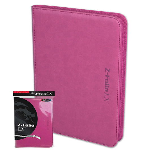 BCW Z-Folio 9-Pocket LX Album - Pink EACH
