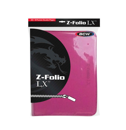 BCW Z-Folio 9-Pocket LX Album - Pink EACH