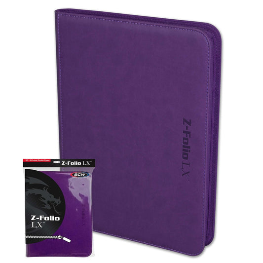 BCW Z-Folio 9-Pocket LX Album - Purple EACH