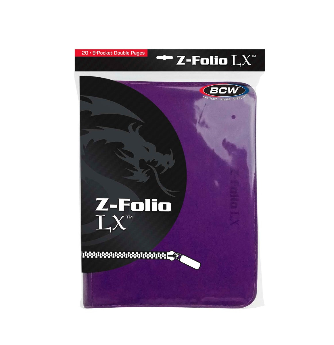 BCW Z-Folio 9-Pocket LX Album - Purple EACH