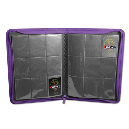 BCW Z-Folio 9-Pocket LX Album - Purple EACH