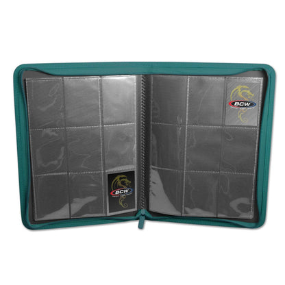 BCW Z-Folio 9-Pocket LX Album - Teal EACH