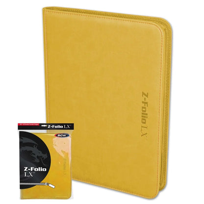 BCW Z-Folio 9-Pocket LX Album - Yellow