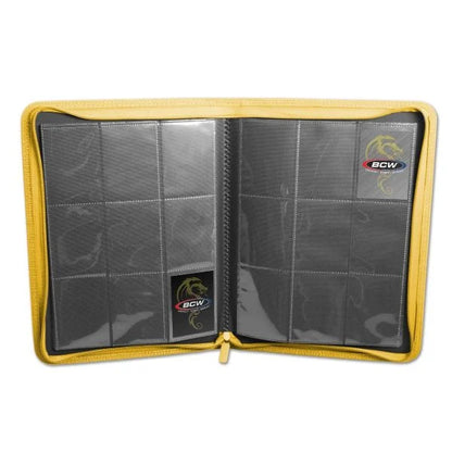 BCW Z-Folio 9-Pocket LX Album - Yellow