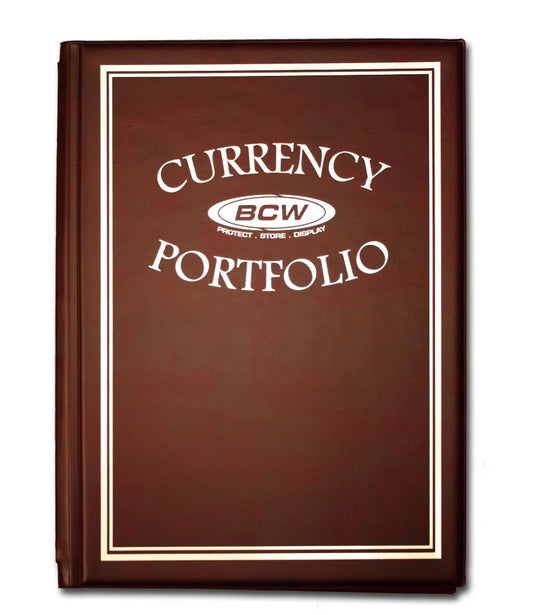 BCW Combo Album - Currency - Burgundy