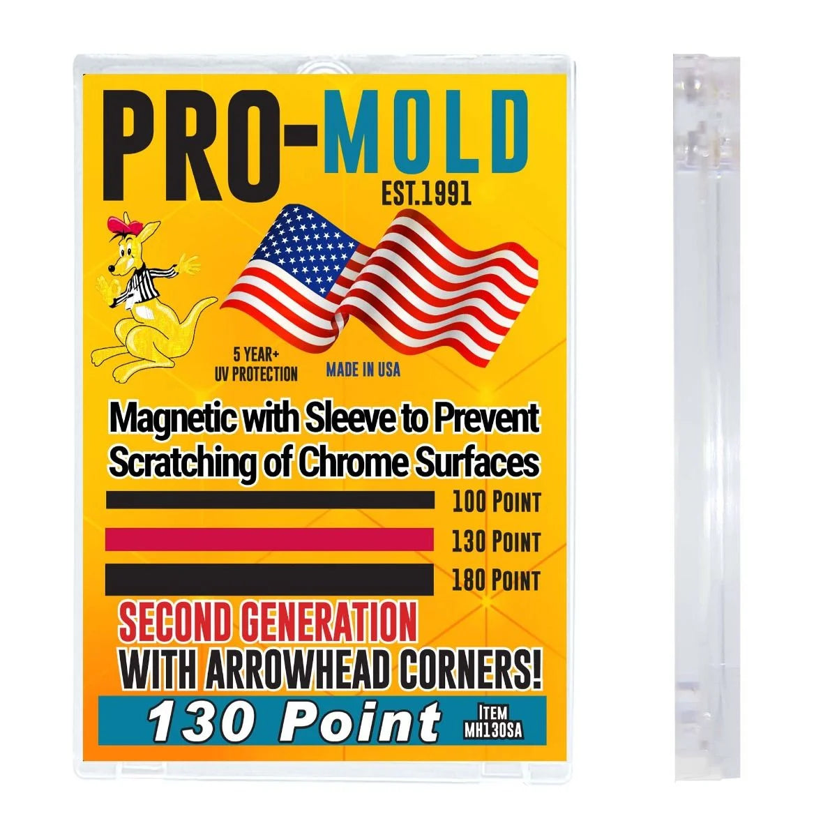 Pro-Mold Arrow Corner Magnetic Card Holder for Sleeved Card - 130 PT.